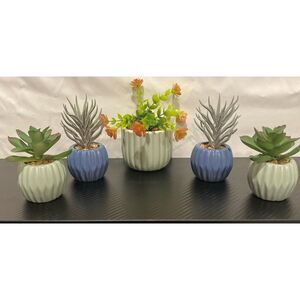 5 Cute Little Artificial‎ plants